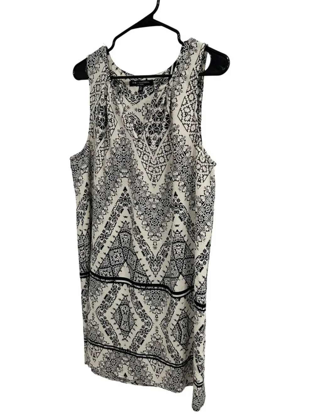 One Clothing Los Angeles Sleeveless Printed Tunic Dress Sz L